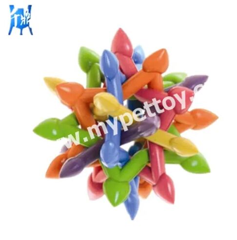 Rubber TPR Treat Toy Trick Ball Toy Plastic Dog Toy