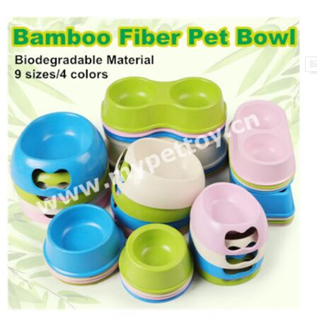 Biodegradable Material Bamboo Fiber Pet Bowl