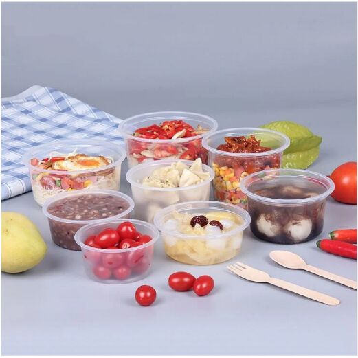 Clear Disposable Microwave Takeout Food Container with Lid