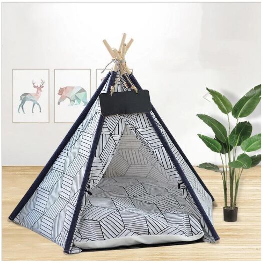Wholesale Factory Waterproof Outdoor Camping China Pop up Portable Pet Dog Cat Teepee Bed Tent for Dogs