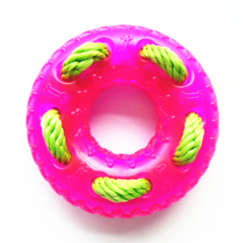 TPR Tyre with Rope Pet Toy Dog Product